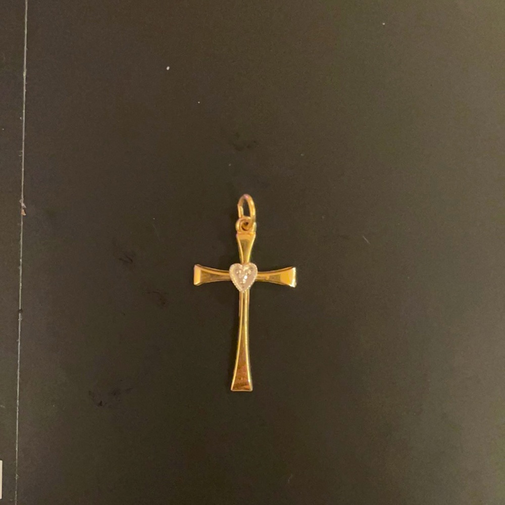 14K Gold Cross Pendant
